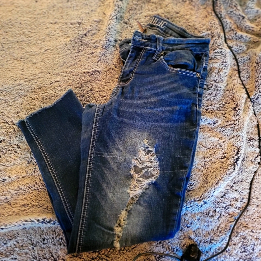 Womens hydraulic skinny capri size 9 midrise